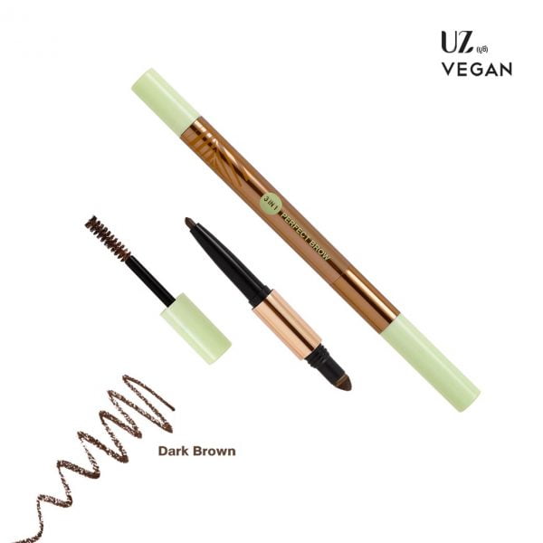UZ Vegan 3In1 Perfect Brow #สี Dark Brown